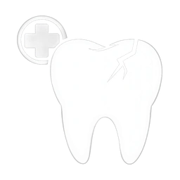 Dental emergency tooth icon