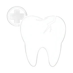 Dental emergency tooth icon